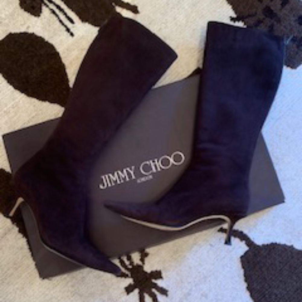 JIMMY CHOO Vassey Chocolate knee boot